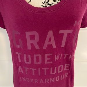 Under Armour Gratitude with Attitude tee shirt size small, loose fit